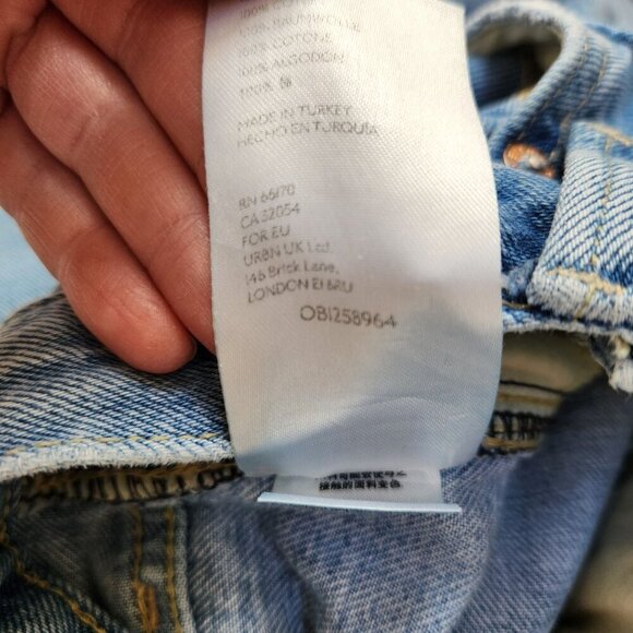 We The Free People Light Wash Jeans Stovepipe Denim Women's 26 - Picture 11 of 12